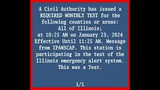 EAS MOCK Required Monthly Test with DASDEC Screen 01/23/2024 - Made with Clipchamp
