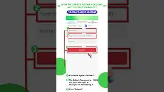 How to Create Agent Account and Set up Contract?