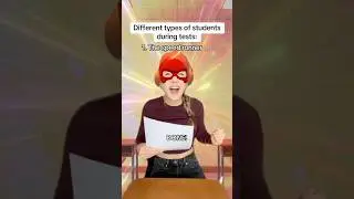The different types of students during tests #comedy #funny #relatable #pov