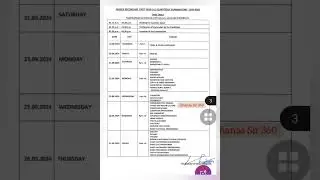 11th Standard Quarterly exam Official time table 2024-2025 | +1 Quarterly exam time table September