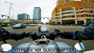 Testing the Quickshifter! キャフェー・レーサー | Husqvarna Vitpilen 401 2020
