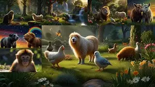 Duck, Chicken, Lion, Monkey, Piglet, Sheep, Dog, Tiger, Transfiguration funny animal 2024 #anime