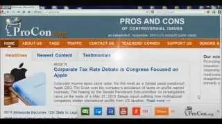 Video Tour: ProCon.org