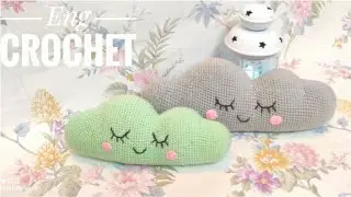 ١-كروشيه سحابه كيوت لسرير الطفل/ crochet cloud