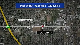 Major Injuries After Crash In South Sacramento