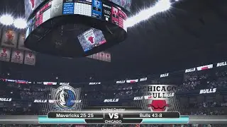 NBA 2K26|LeBron Era|Chicago Bulls Franchise|Season 2 Ep. 28|vs Dallas Mavericks (CPU vs CPU)