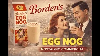 Borden&rsquo;s Egg Nog Commercial | Classic Christmas TV Advert | Vintage Holiday Ad