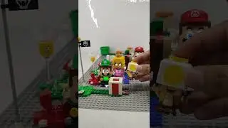 You should see how Lego yellow toad setting up the gift box #toys #shorts #supermario