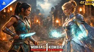 Райя против Золушки &ndash; эксклюзивный бой с персонажами Disney | Mortal Kombat 1 4K 60FPS