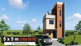 3 Storey House Design 5x5 meters