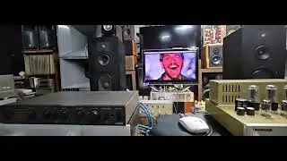 오디오랩  8000A 인티앰프 알텍 A5 스피커에서 가격대비해서 기본소리는 잘 나옵니다 부품 청소 정검 테스트 튜닝중에   음질 음색 테스트