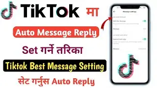 How To Use Welcome Auto Reply Message On Tiktok.How To Set Auto Message Reply Setting In Tiktok.