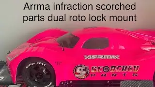 Arrma infraction twin motor gets scorched parts