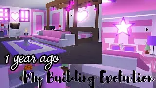 Every Bedroom I've Ever Built | Building Evolution ♡ Roblox Adopt Me