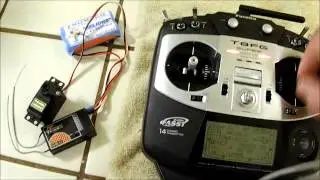 Just trying out my new TFR8S Frsky fasst compatible receiver with Futaba 8fg Super