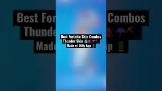 Best Fortnite &ldquo;Thunder&rdquo; Skin Combos 🥵 #fortnitecombos #fortnite #shorts