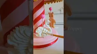 Making a Christmas Carousel Fake Cake Topper