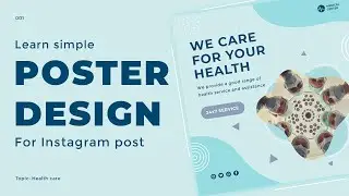 Learn Poster Design for an Instagram post in Adobe Photoshop | Poster design 01 | Photoshop Tutorial