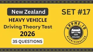 NZ Driving Theory Test 2026 | 35 REAL HEAVY VEHICLE Questions | Official Practice New Zealand Part17