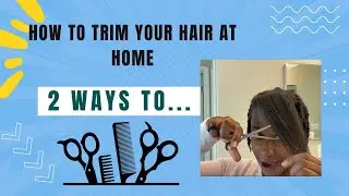 How to trim your hair | Dust your Ends ~ Curb Tangles & Breakages! #hairfalls | Length retention