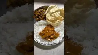 Lunch Recipe | Rice Kara Kuzhambu Avarakkai Poriyal Apalam #shorts #shortsfeed #shortsviral #lunch