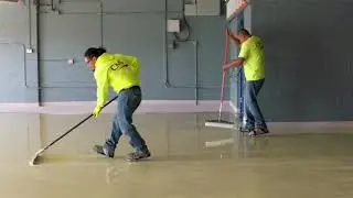 New Floor Coating, Brookfield Fire Dept. - Day 2