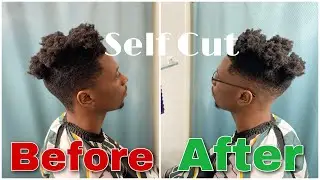 CUTTING MY HAIR QUARANTINE Mid Fade Self Cut