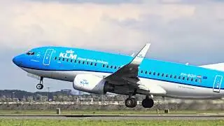 KLM Boeing 737-700 PH-BGH Takeoff from Amsterdam Schiphol | Flight from AMS to Geneva