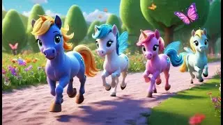 Gentle Ponies Go Neigh Neigh Neigh | English Nursery Rhyme | Kids Songs | Baby Music