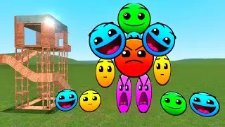 Emoji Face Nextbot Vs Towers In Garry's Mod