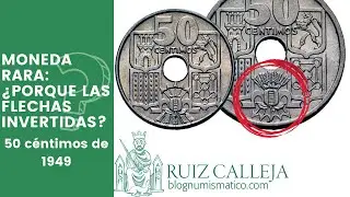 50 c&eacute;ntimos 1949 flechas invertidas: MONEDA RARA