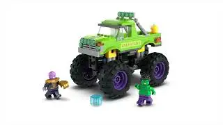 LEGO Marvel The Hulk Truck vs. Thanos Building Construction Set 76312