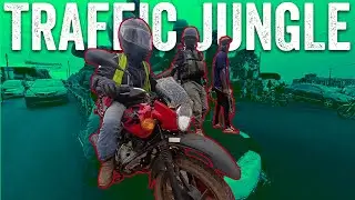 MOTO VLOG 8 - AFRICAN TRAFFIC MADNESS  Can an Inexperienced American Expat Ride in Insane Traffic