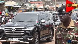 Security Tight! Dp Prof Kithure Kindiki Motorcade SPECTACULAR Grand arrival in Dundori, Nakuru!