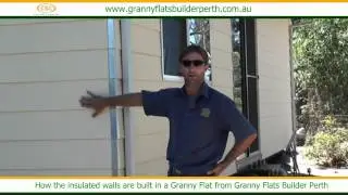 How the insulated walls are built in a Granny Flat from Granny Flats Builder Perth