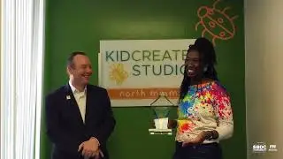 Success story: Kenerly Wright at Kid Create Studio winning the Woman Entrepreneur of the Year Award