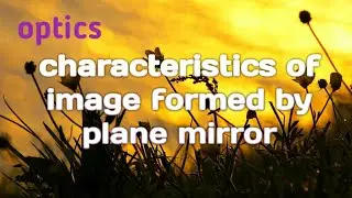 class12th| physics| optics characteristics of the image formed by plane mirror| in tamil