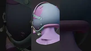 Fighter pilot Helmet modelled in blender