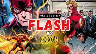 Flash vs  Zoom : The Ultimate Speed Battle! ⚡ Who&rsquo;s Faster? | Power Comics