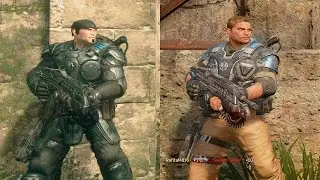Gears of War 4 VS Gears of War Ultimate | GRAPHICS COMPARISON | Comparativa Beta