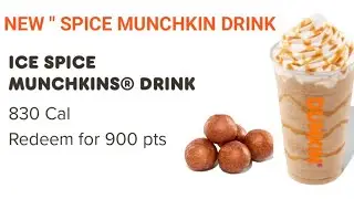 NEW DRINK !! DUNKIN DONUT ICED SPICE MUNCHKIN DRINK  ! HOW TO MAKE ICED SPICE MUNCHKIN DRINK