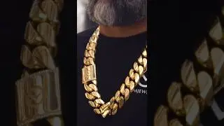 &iexcl;MOUNSTRO 👹 de 2100 GRAMOS! #oro #cadenacubana #joyeria