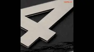 Цифра на дверь Luxe 75 мм НОРА М 4