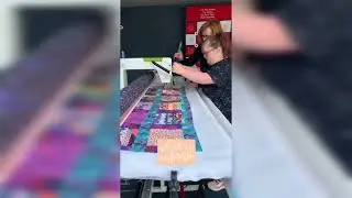 You can learn about longarming from Reagan's experience. Use a Handiquilter Moxie longarm machine