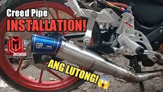Creed Open Pipe Installation | Sound Check | Suzuki Raider 150 Carb | Jhunie MotoVlog