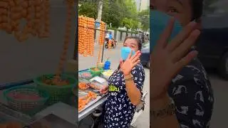 Delicious 2 baht pork balls street food in Bangkok 🇹🇭 #streetfood #porkballs #thaifood