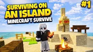 Minecraft Survival Episode 1 🌴 | Island Normal Survival | Only Survival Gameplay Hindi
