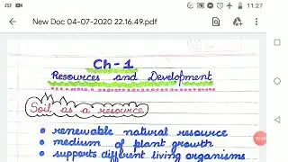 Geography Class -10 Ch-1 Resources and Development Part -5