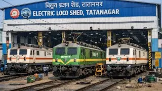 Electric Loco Shed, Tatanagar #electriclocoshed #tatanagar #indianrailways #trainfans #electric 