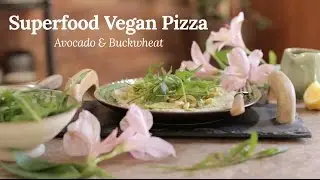 Vegan Super Green Avocado Pizza